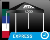 BASIC Faltpavillon mit Logo Eindruck