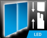 Lightbox Klick - steckbare LED Messewand