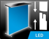 Lightbox Klick - steckbare LED Messetheke