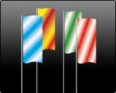 Bundesland-Fahne Hochformat