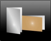 Klapp-Visitenkarten GOLD/SILBER