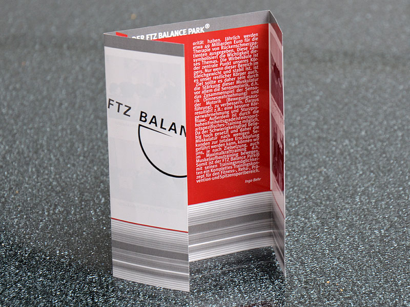 Altarfalzflyer, 2-Bruch Fensterfalz  