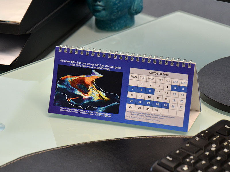 Mehrseitige Tischkalender 