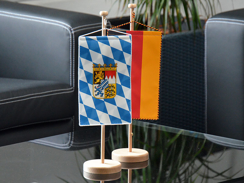 Tischwimpel als Bundeslandfahne 
