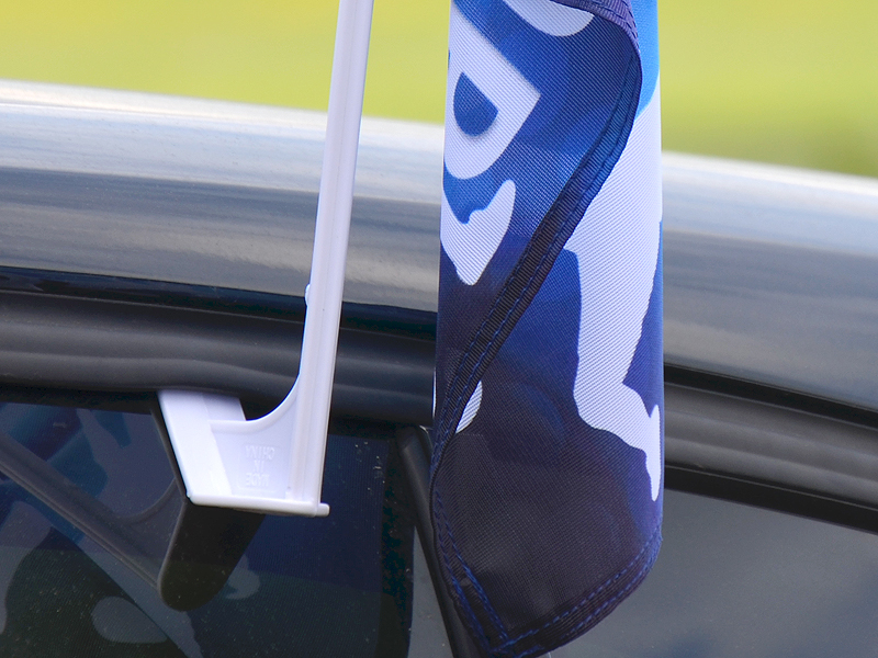 easyMesh® Autofahne Carflag weiß für Sublimation 35x25cm 20 stück 