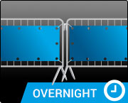 Plane für Absperrgitter 