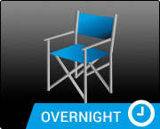 Regiestuhl mit Motivdruck  